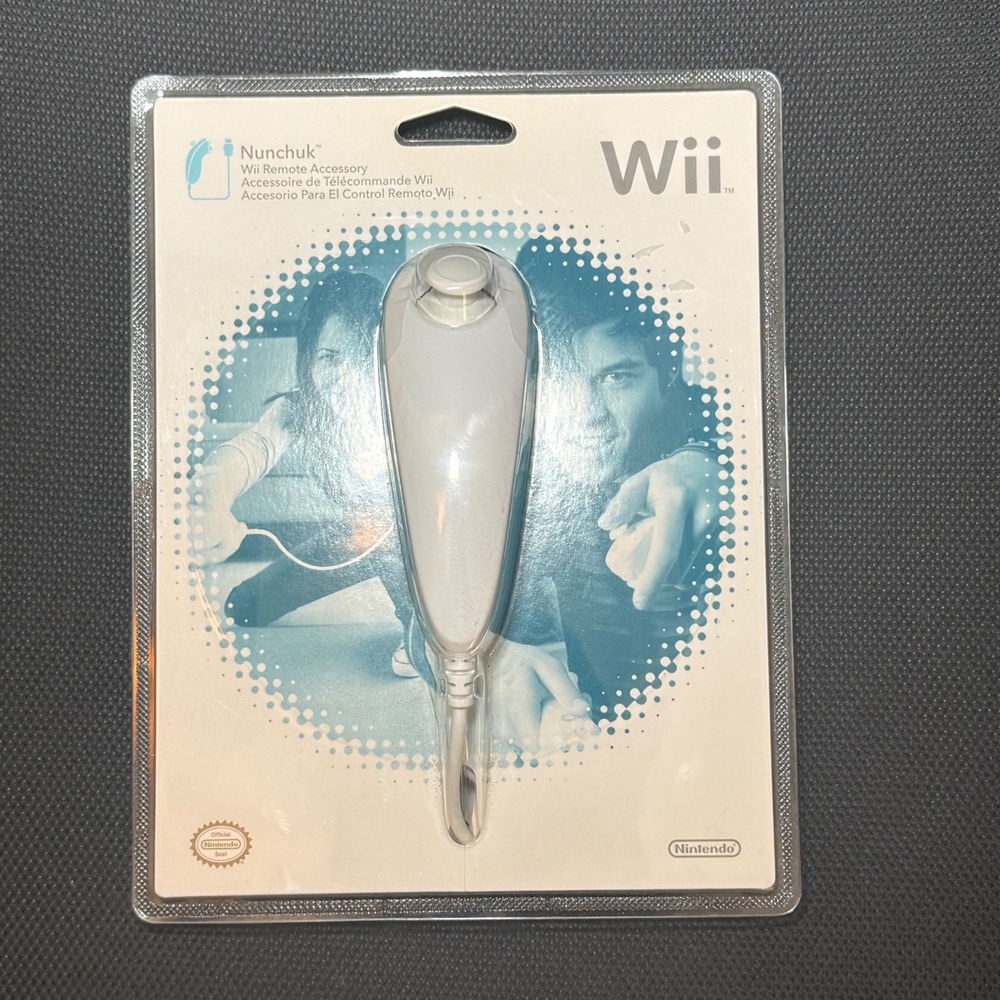 Nintendo Wii Nunchuk Controller RVL-004 White New Factory Sealed Accessory NEW